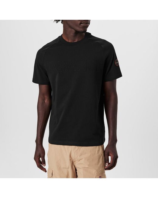 Napapijri Black Ambara Ss Tee for men