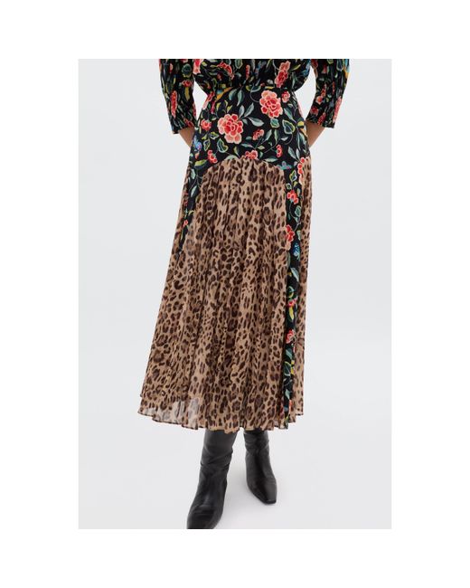 Rixo Brown Meg Boho Dress