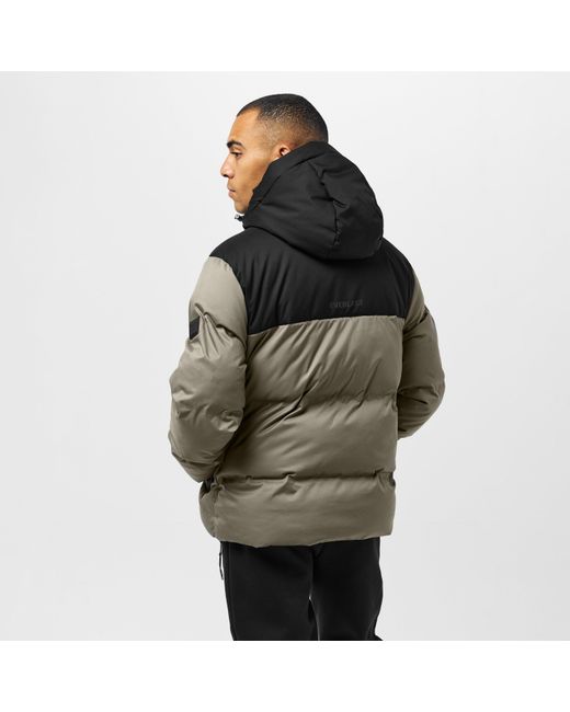 Everlast Green Water Resistant Windproof Hooded Short Puffer Jacket for men