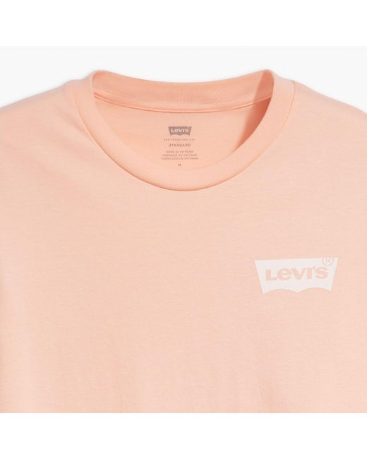 Levi's Pink Varsity Circle T Shirt for men