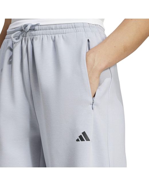Adidas Gray D4T Knitted Open Hem Tracksuit Joggers