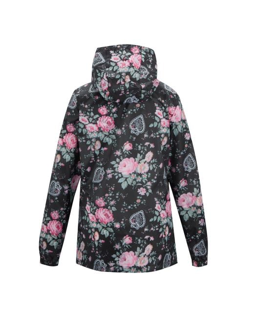 Regatta Black Cath Kidston Waterproof Pack It Jacket