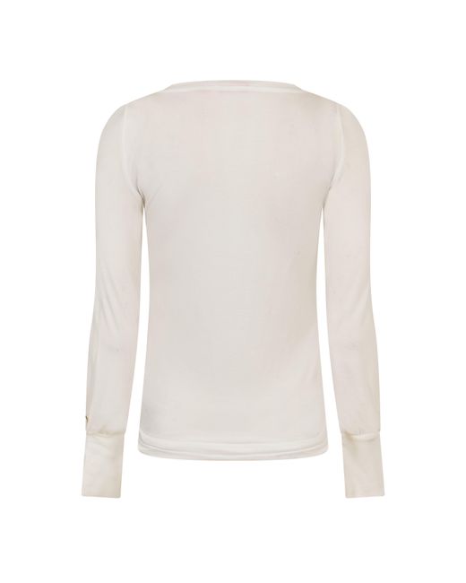 PUMA White Ls Graphic Top