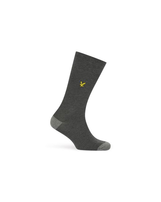 Lyle & Scott Black Crew Socks for men