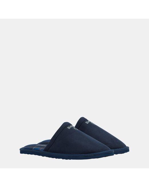 Barbour Blue Everitt Mule Slippers for men