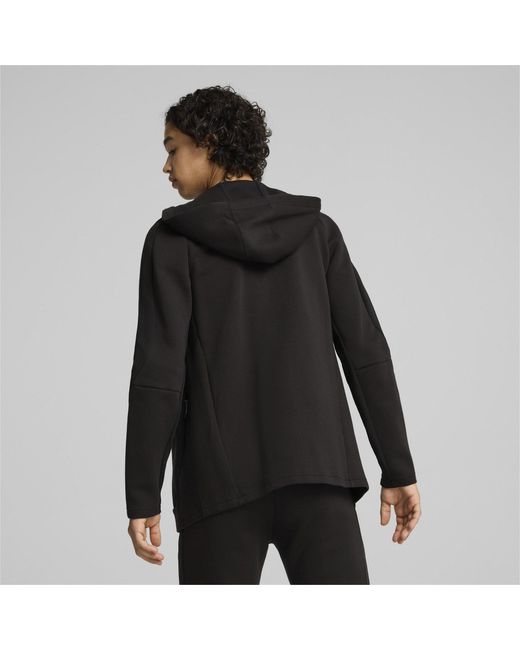 PUMA Black Evostripe Full Zip Fleece Fabric for men