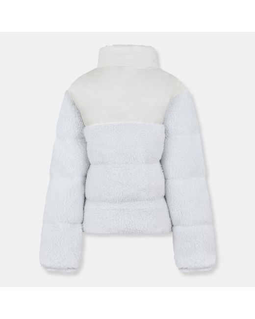 NY Concept White Adults Chase Sherpa Puffer Jacket