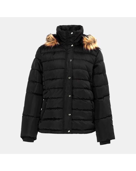 I Saw It First Black Padded Jacket Ladies