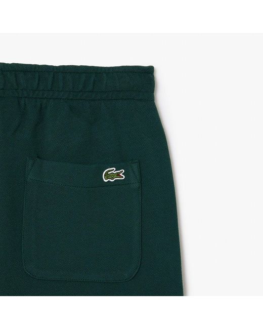 Lacoste Green Piqué Sweatpants