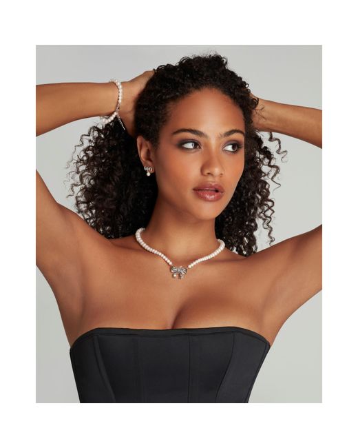 Agent Provocateur White Beki Pearl Earrings