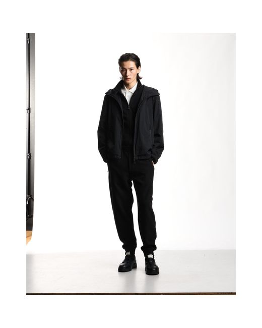 Emporio Armani Black Blouson Rain Anorak for men