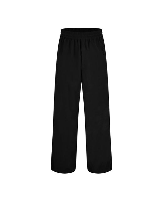 Off-White c/o Virgil Abloh Black Wide-Leg Wool Trousers for men