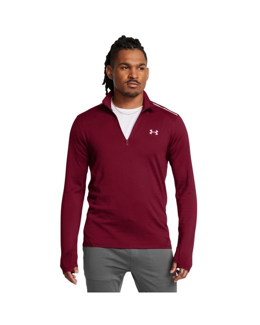 Under Armour Red Long-Sleeve Performance Gym Top for men