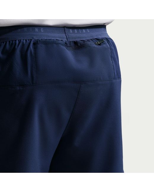 Nike Blue Stride 5In Performance Shorts for men