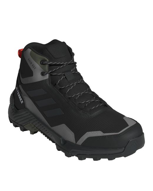 Adidas Black Terrex Eastrail Mid Waterproof Hiking Shoes for men