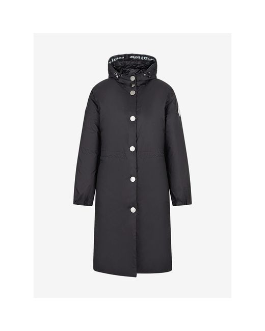 ARMANI EXCHANGE Black Long Coat