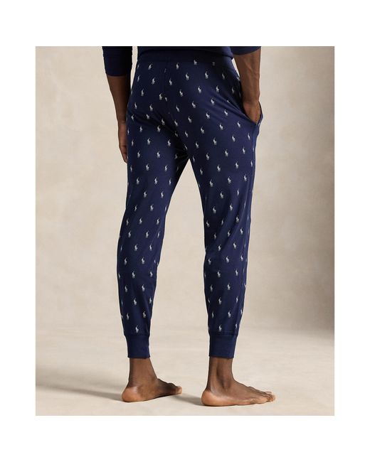 Polo Ralph Lauren Blue Logo Jogging Bottoms for men