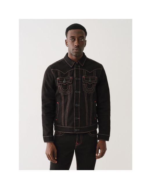 True Religion Black Jimmy Jacket for men