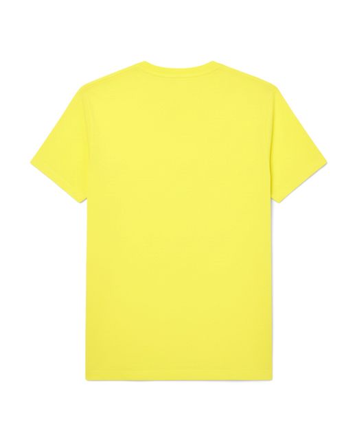 Lacoste Yellow Cotton Pima T-Shirt for men