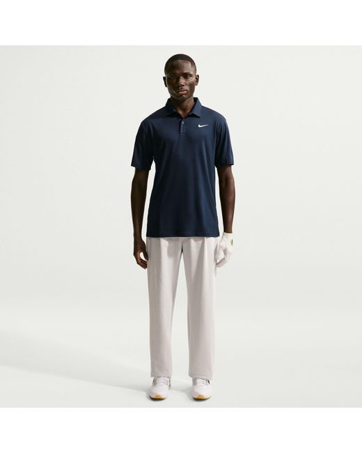 Nike Blue Short Sleeve Performance Polo Shirt for men