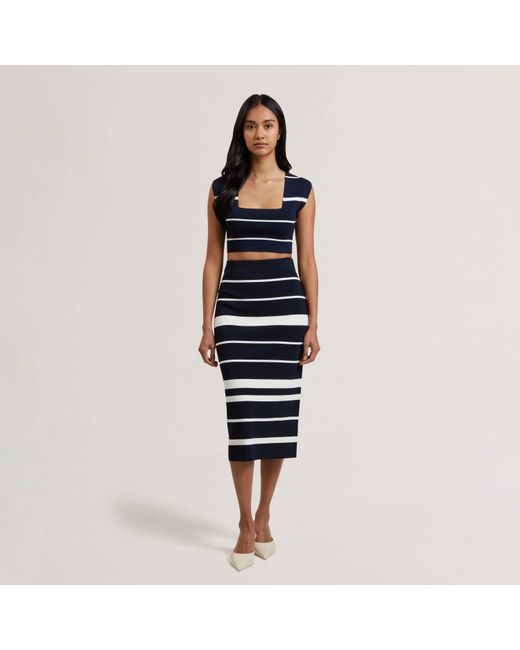 Ted Baker Blue Ted Knit Co-Ord Top