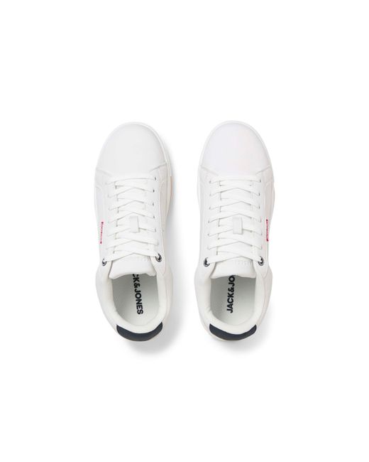 Jack & Jones White And Pu Sneaker for men
