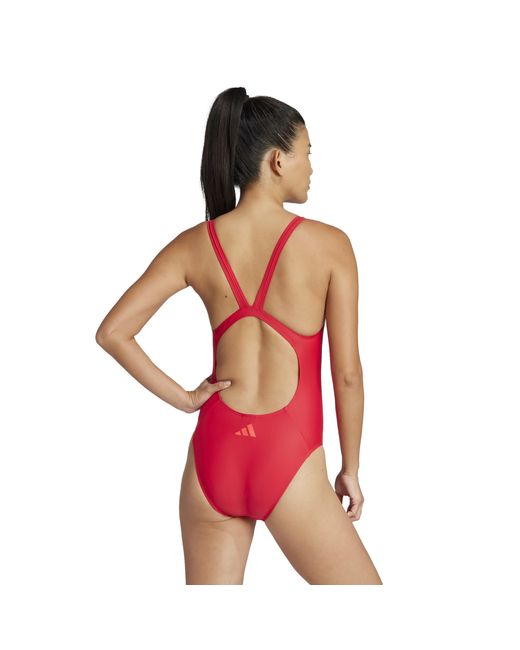 Adidas Red One Piece Swimsuit