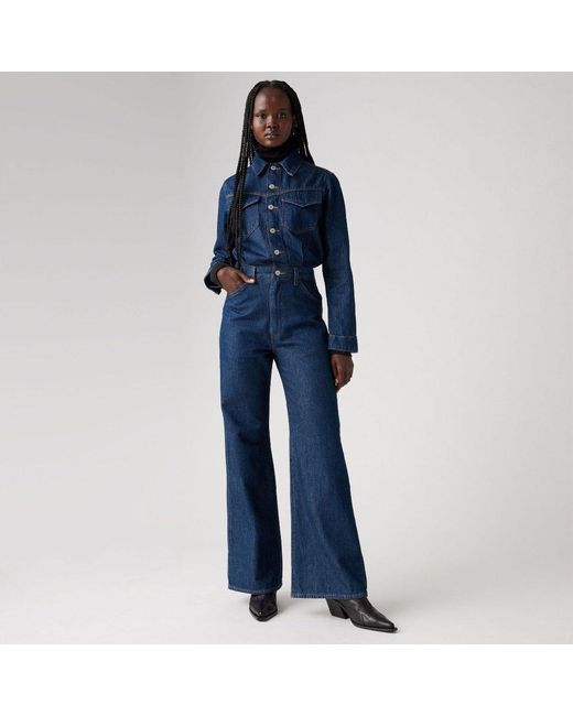 Levi's Blue Wstrn Jumpsuit