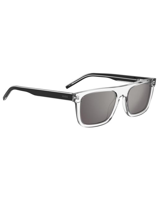 HUGO Metallic Round Sunglasses