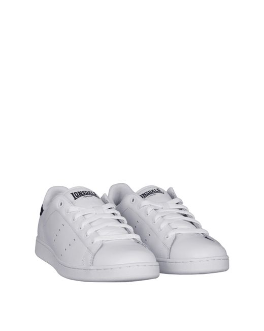 Lonsdale White Leyton Leather Trainers for men