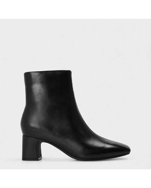 Clarks Black Fernie Zipped Ankle Heeled Boots