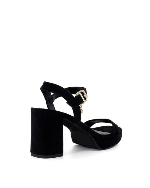 Dune Black Motive Flatform Sandal