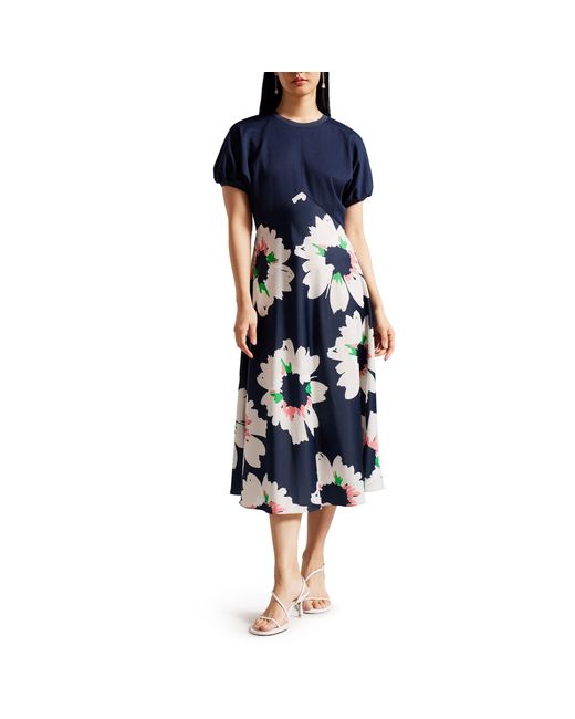 Ted Baker Blue Daysiah A Line Dress