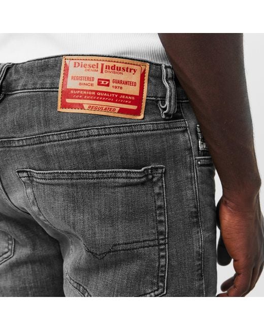 DIESEL Gray D Luster Slim Jeans for men