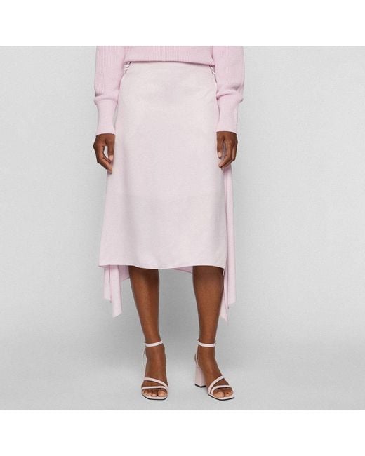 Boss Pink Vicina 10242449 01 Midi Skirt