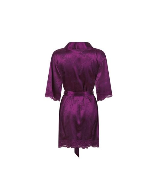 Ted Baker Purple Clara Silk Dressing Gown