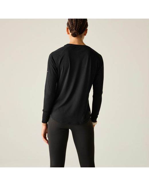 Dare 2b Black Nimble Long Sleeve Quick-Drying T-Shirt