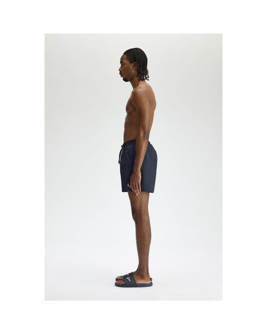 Fred Perry Blue Swim Shorts for men