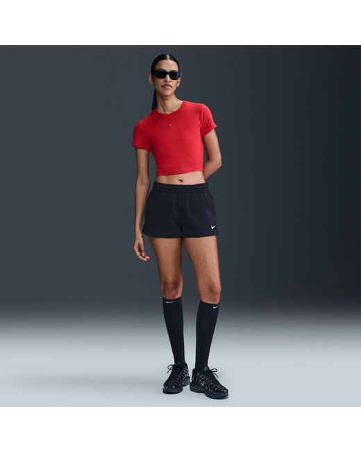 Nike Black Sportswear Essential French Terry Shorts