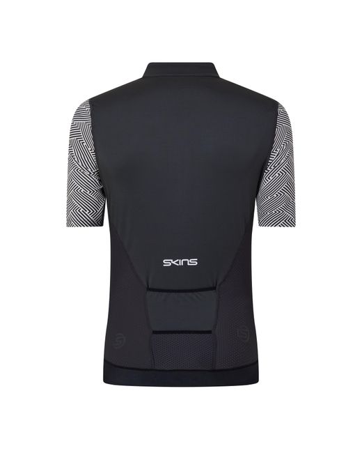 Skins Black Cycle Elite Short Sleeve Jersey for men