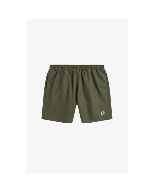 Fred Perry Green Swim Shorts for men