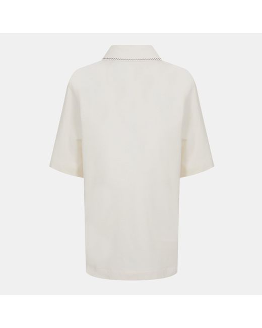Jack Wills White Jw Slouchy Short-Sleeve Polo Shirt