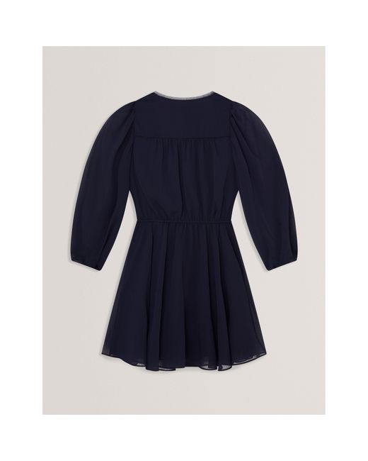 Ted Baker Blue Long Sleeve Blouse