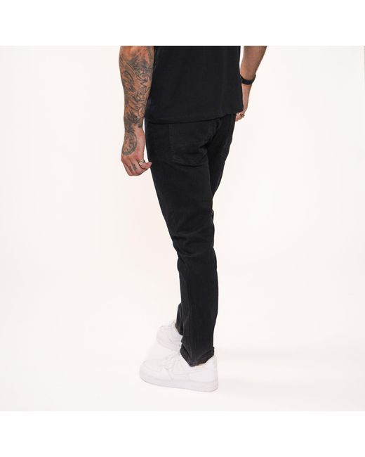 Firetrap Black Rom Straight Leg Jeans for men
