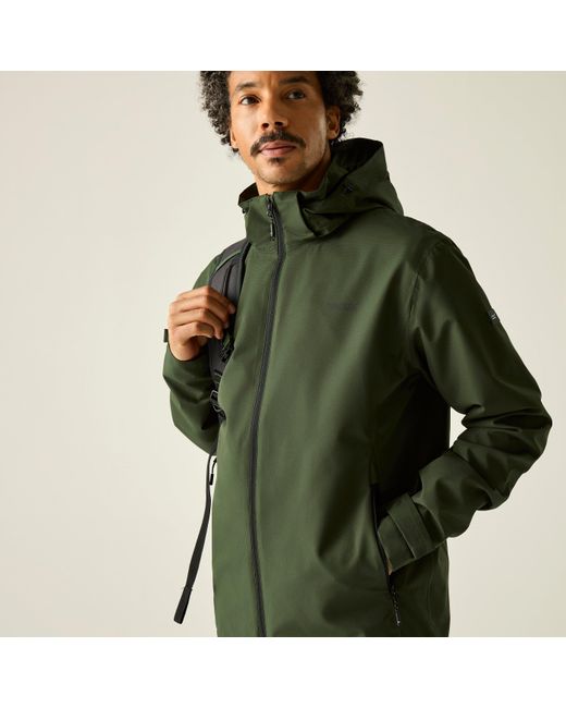 Regatta Green Oakhowe Waterproof Isotex Jacket for men