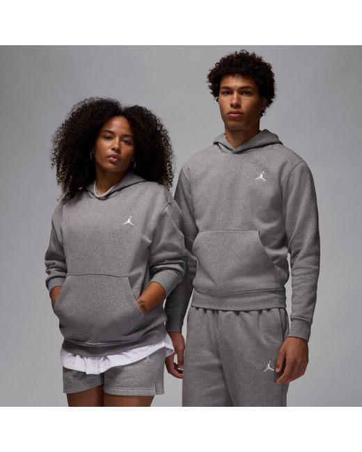 Nike Gray Essential Fleece Pullover Hoodie for men