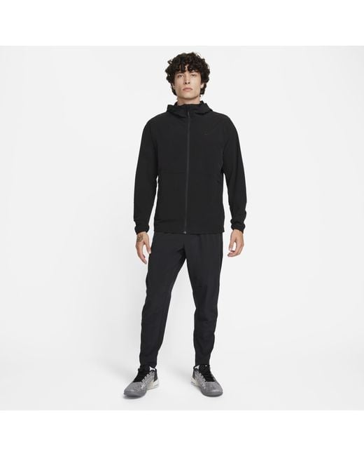 Nike Black Unlimited Repel Hooded Versatile Jacket for men