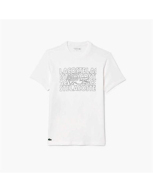 Lacoste White Box T Shirt for men