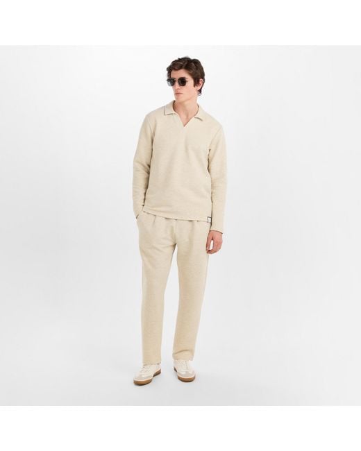 PREVU Natural Altius Long Sleeve Polo Shirt for men