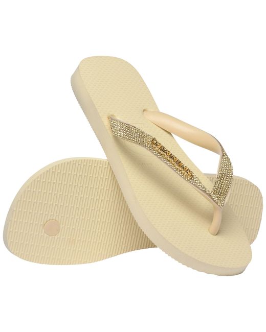 Havaianas Metallic Top Glow Flip Flops